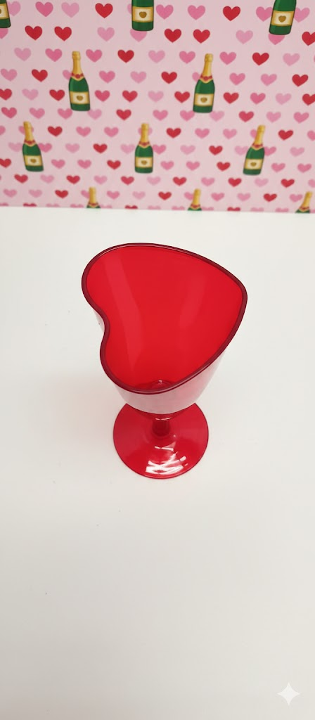 will you be my valentine glass