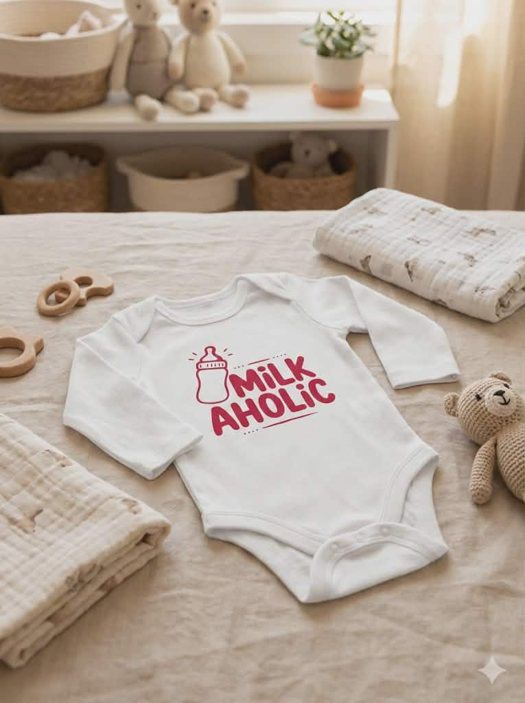 milkaholic babygrow