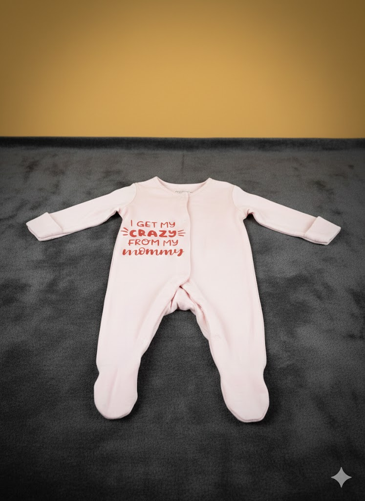 i get my crazy from my mummy babygrow