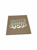 i love you craft card