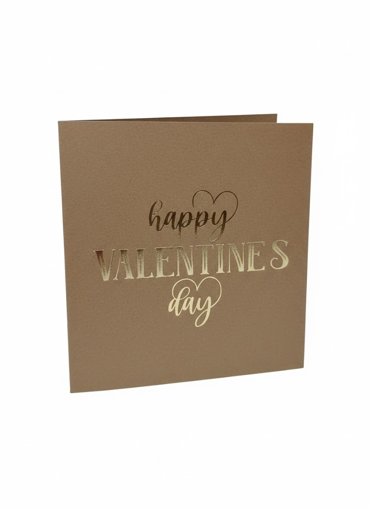 happy valentines day craft card
