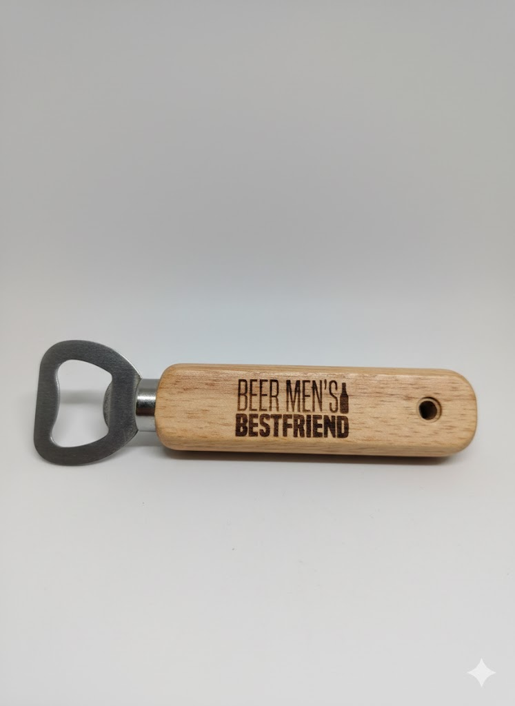 bottle opener featuring BEER Mans best friend